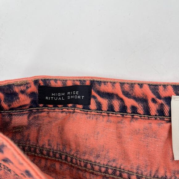 HABITUAL KID Jean Shorts Size 16 Girls Denim Coral Retro High Rise Ritual NWT - Picture 7 of 16